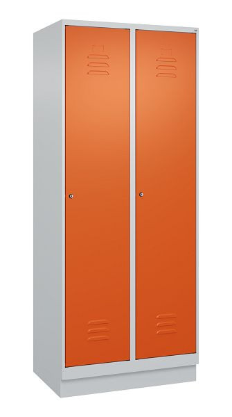 C+P luierkluis Classic PLUS, onderbouw, 2 vakken, 1950x800x500mm, 7035/2004, cilindersloten, 080020-22 S10032