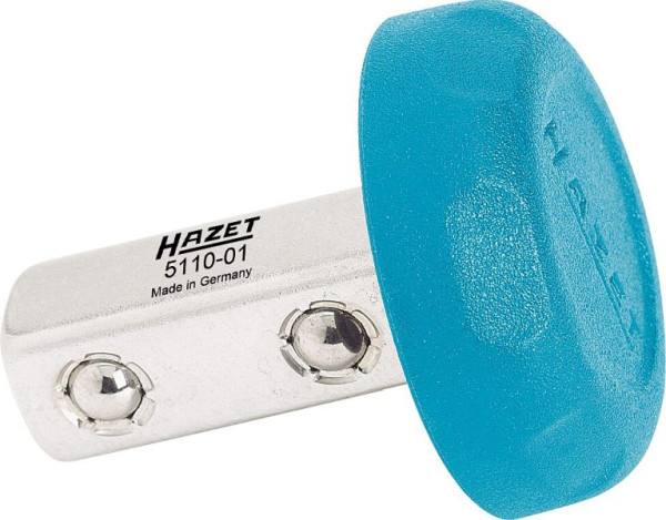 Hazet Doordrukvierkant 10 mm (3/8") vierkante aandrijving met blauwe knop 5110-01