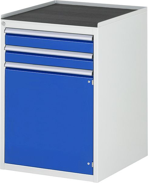 RAU ladekast serie 7000, B580xD650xH825mm, laden: 2xH90mm, draaideur H540mm, metalen steun, 03-L5.7AR-MT.11