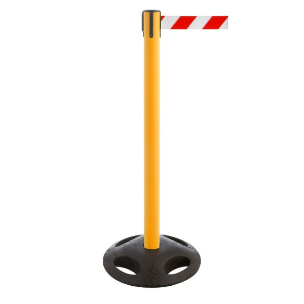 Stein HGS HGS personengeleidingssysteem -P-Line Utility-, geel, rood/wit diagonaal (gearceerd), met magnetisch banduiteinde, 12828e-1304