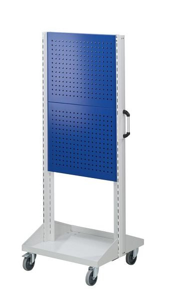 ANKE geperforeerde metalen basispanelen voor auto's; 800 x 720 x 1950 mm; RAL 7035/5010; met 4 x geperforeerd metalen paneel (2 x per zijde), 962.064