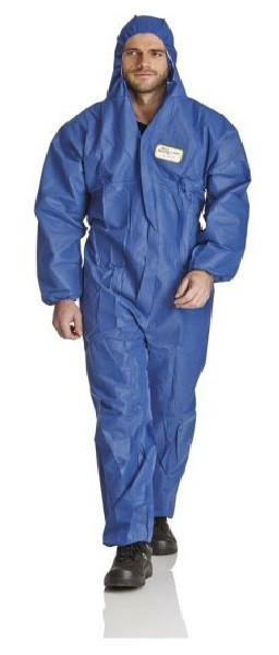 ProSafe Light overall, SMS materiaal, capuchon, blauw, maat XL, VE: 50 stuks, SMSB-XL