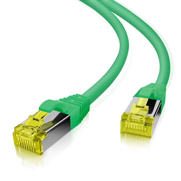 Helos patchkabel S/FTP Cat 6a groen 5,0m, 118115