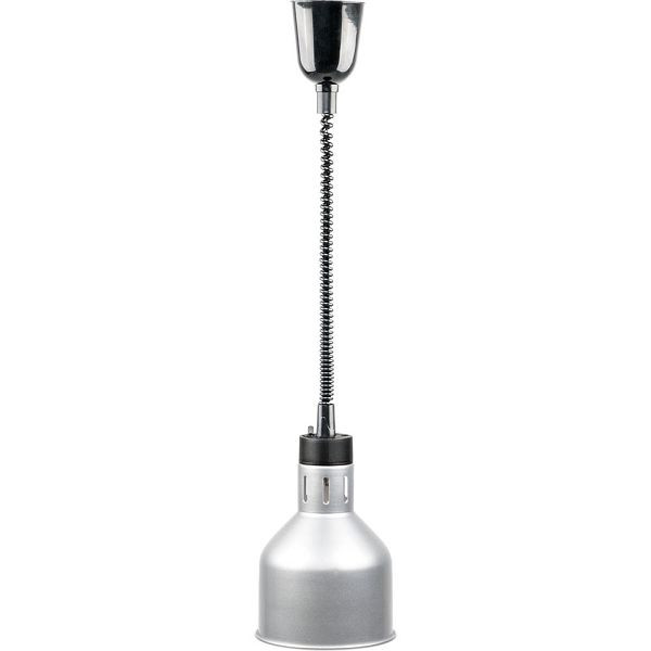 Stalgast warmtelamp voor plafondmontage, zilver, 0,25 kW, Ø 173 mm, BB0104001