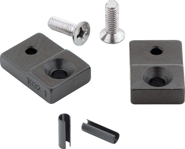 Hazet reserveonderdelenset: 1 paar persbekken, 15 mm breed, 2 schroeven, 2 spanhulzen, 1932-1/6