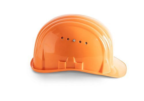 Schuberth bouwveiligheidshelm met 6-puntsgordel, volgens DIN-EN 397, oranje, 116-358