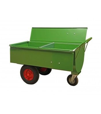 Growi voerwagen 250 LL met tussenschot en deksel, 10121450