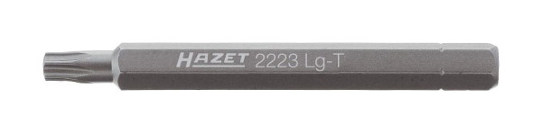 Hazet bit, volle zeskant 6,3 (1/4 inch), binnen TORX® profiel, T25, lange versie, sleutelmaat: T25, 2223LG-T25