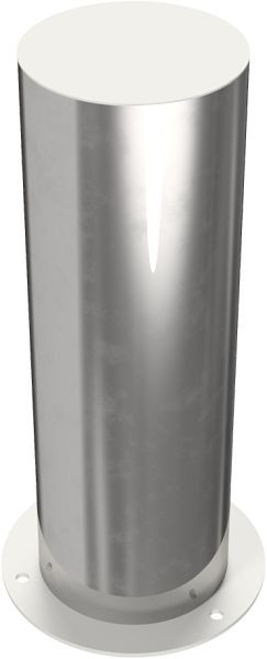 Schake RVS tuinpaal Ø 204 mm, voor plugbevestiging met voetplaat Ø 300 mm, totale lengte ca. 600 mm, 40204P