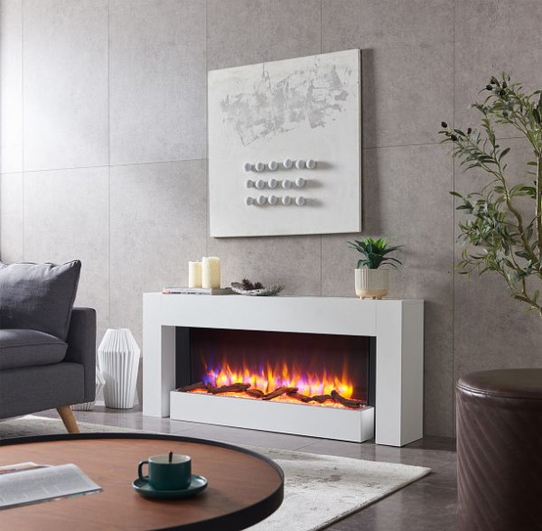 RICHEN Diona elektrische haard, 2000 W, wit, EF197A-MT197G-W
