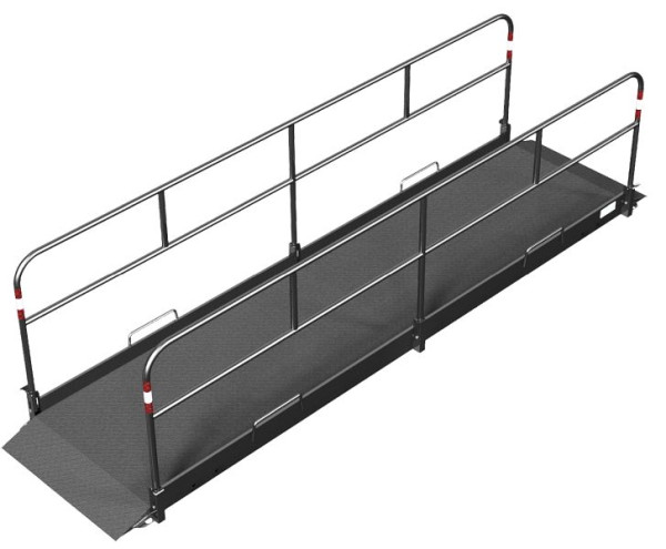 Schake aluminium sleufbrug 4 m lang, 1,00 m, 20284