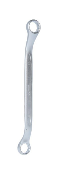 KS Tools dubbele ringsleutel, licht gebogen, 16x17mm, 517.0876