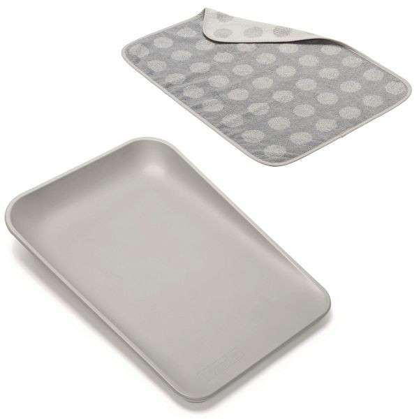 Leander MATTY aankleedkussen + topper SET, parelgrijs, 252.108 + 252.100