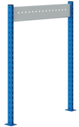 SOFAME 2 steunkolommen H1200 mm met 1 dwarsbalk B 1300 mm, hemelsblauw RAL 5015, W010080111BI