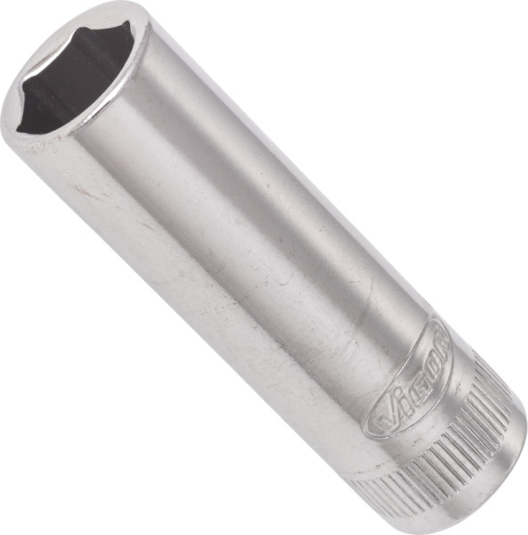 VIGOR dopsleutelinzet, lang, hol vierkant 6,3 mm (1/4 inch), buitenzeskantprofiel, 10 mm, V2539N
