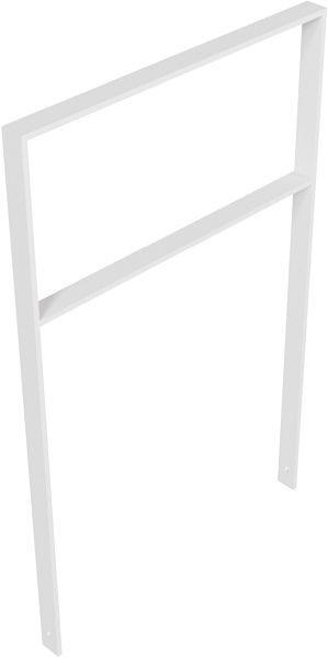 Schake armleuning van platstaal 50 x 12 mm, met dwarsbalk, totale breedte: 750 mm, thermisch verzinkt, 451_075