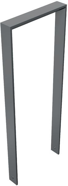 Schake platte stalen beugel 80x12mm, voor inzetting in beton, breedte: 450mm, totale hoogte: 1200mm, met balk, thermisch verzinkt, gecoat DB 703, 4152_045B