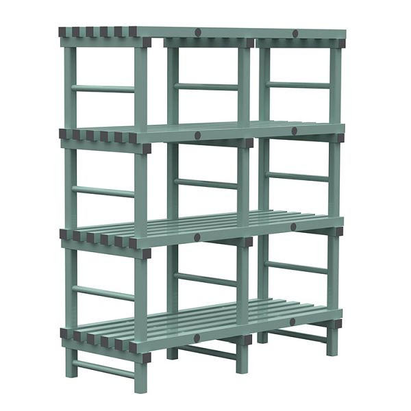 REA Euro plank 1500x600x1750mm, 4 staanders met 450mm tussenruimte, 308.163