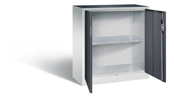 C+P gereedschapskast Acurado, H1000xW930xD400mm, kleur: lichtgrijs/zwartgrijs, verzonken handgreep, 8820-000 S10251