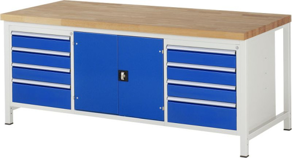RAU werkbank serie 8000 - model 8909, B2000 x D900 x H840-1040 mm, 13-8909A2-209B4H.11