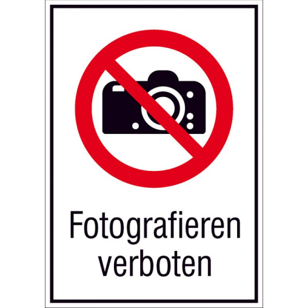Stein HGS HGS combinatiebord, fotografie verboden, 131 x 185 mm / film, zelfklevend, 21.a6210