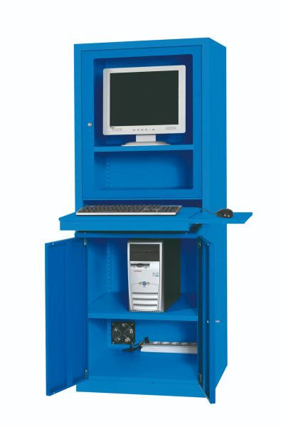 SOFAME AIC500 computerkast B650 x D 550 x H 1750 mm, hemelsblauw RAL 5015, W040010001BI