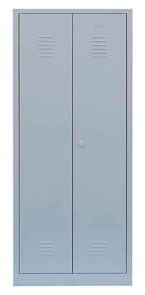 Lüllmann stalen kledingkast / kledingkast, 1800 x 800 x 500 mm, lichtgrijs/lichtgrijs, 515420