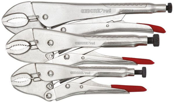 GEDORE rode griptangenset 7-12 inch B.35-60mm 3-delig, 3301180