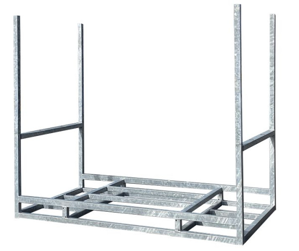 Schake multipallet voor 20 afzethekken en 20 grondplaten, 4 afneembare stangen van vierkante buis 40 x 40 mm, 3B219V