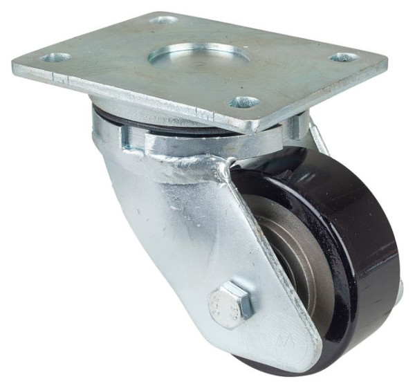 BS Rollen Zwaarlastwiel, wielbreedte 40 mm, wiel-Ø 100 mm, draagvermogen 290 kg, gegoten polyurethaan 78 Shore A, gegoten wiellichaam, kogellagers, RR100.C11.101
