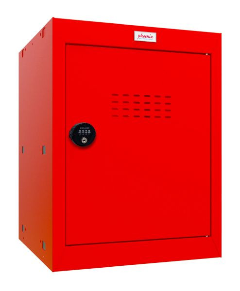 Phoenix CL-serie maat 2 kubuskast in rood met combinatieslot, CL0544RRC