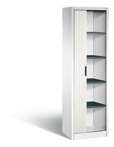 C+P rolluikkast Omnispace, H1980xB600xD420mm, kleur: verkeerswit, verzonken greep, 5 OH, 3200-00R S10094