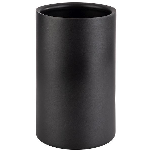 APS flessenkoeler, buiten Ø 12 x 20 cm, RVS, kleur: zwart, binnen Ø 10 cm, dubbelwandig, 36127