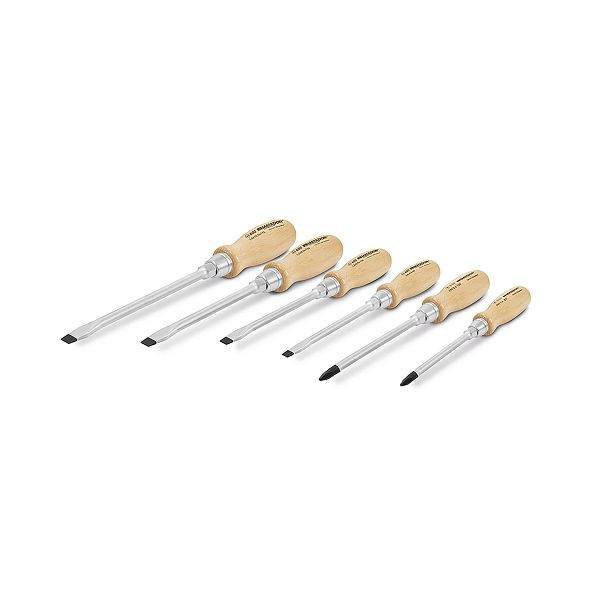 MATADOR set schroevendraaiers met houten handvat, 0650 9060
