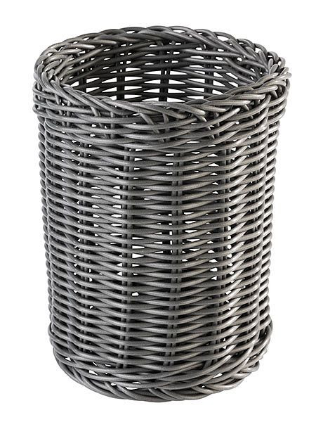 APS bestekmand -ECONOMIC-, Ø 12 cm, hoogte: 15 cm, polypropyleen, antraciet, 40013