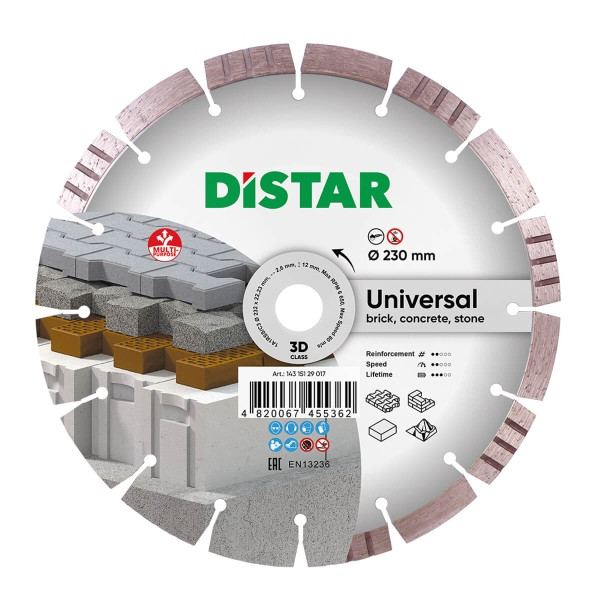 Distar diamantdoorslijpschijf 1A1RSS 232 Bestseller Universeel, 14315129017