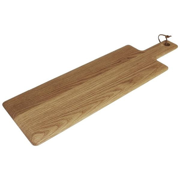 Olympia serveerplank eikenhout met handvat 11,5 x 40cm, GM309
