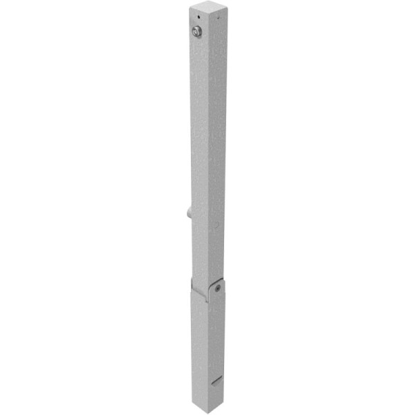 Stone HGS afzetpaal -Bollard-, opklapbaar met hef- en kantelmechanisme, zonder verf, driehoekslot, 470fukh