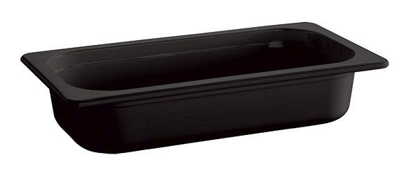 APS GN 1/3 bak -ECO LINE-, 32,5 x 17,6 cm, diepte: 65 mm, melamine, zwart, 2 liter, 83752