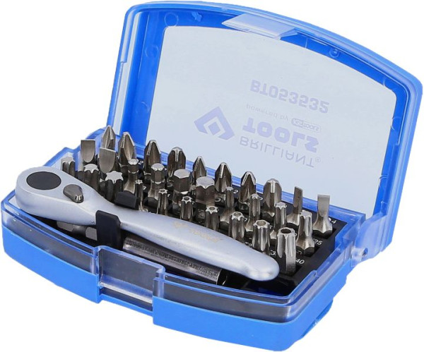 Brilliant Tools bitset met bit-schakelratel, 32-delig, BT053532