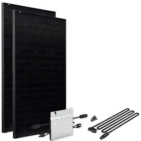 Offgridtec Solar-Direct 820W HM-800 balkonkrachtcentrale Volledig zwart Schuko-stopcontact - 15m - zonder beugel, 4-01-016030-036