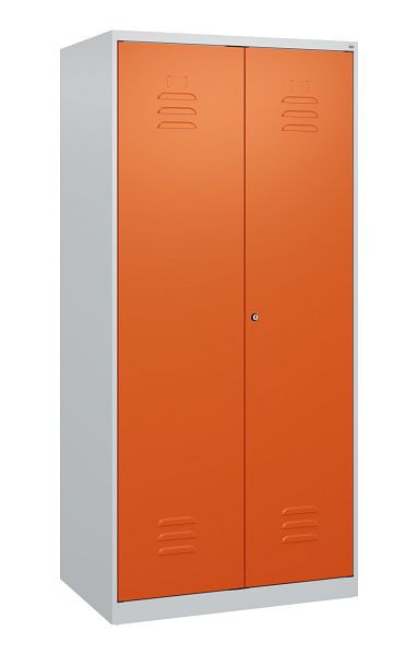 C+P Umkleidespind Classic PLUS, Doppel-Spind, 2 Abteile, 1700x800x500mm, 7035/2004, Zylinderschloss, 0800027-22P S10013