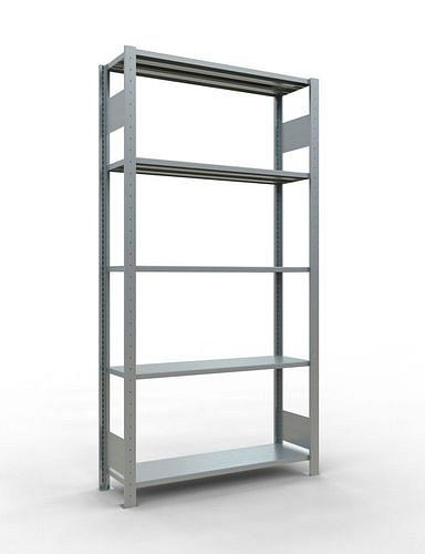 Schulte legbordstelling, basisveld, 5 opbergniveaus, vakbelasting 150 kg, 1060 x 336 x 2000 mm, 278787