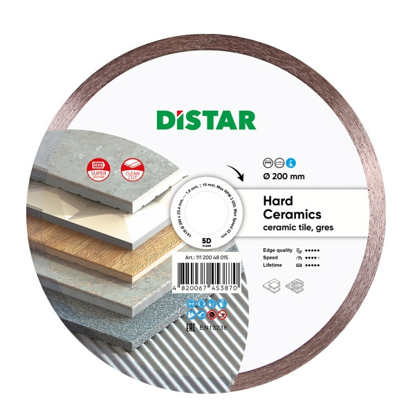 Distar diamantdoorslijpschijf 1A1R 200 Hard keramiek, 11120048015