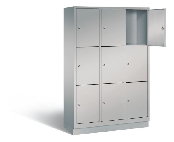 C+P lockerkast Evolo, H1800xB1200xD500mm, kleur: wit aluminium, 48020-323 S10220