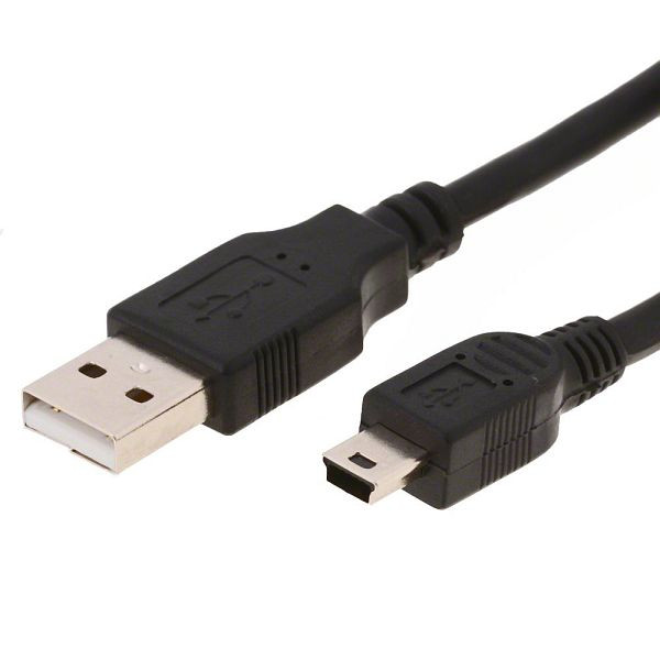 Helos USB-aansluitkabel A naar USB-B Mini, 1 m, 12182