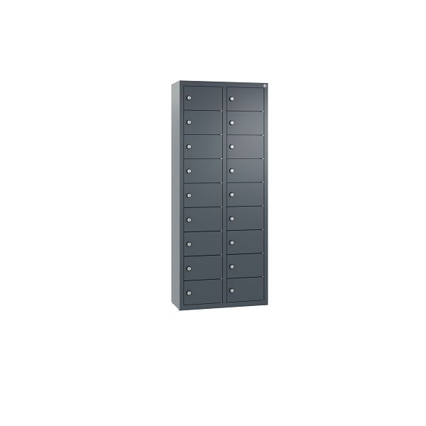 C+P Kleingefachschrank, 18 Fächer, H1130xB460xT200 mm, Anthrazit, 80700-221 S10030
