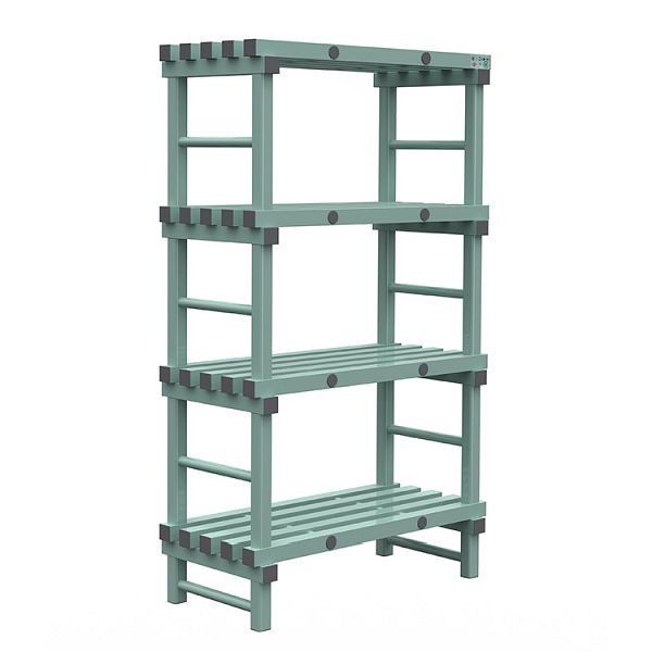 REA Euro plank 1000x500x1750mm, 4 staanders met 450mm tussenruimte, 308.150