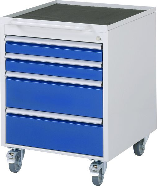 RAU rolcontainer serie 7000, 4 x lade afmeting L 2xH90, 2xH180 mm, 580x745x650 mm, 05-3.1A.11
