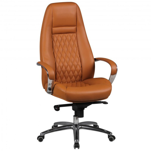 Amstyle bureaustoel Austin echt leer karamel, SPM1.299